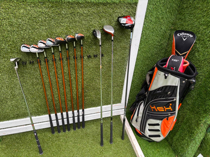 Hippo XXL Golf Set with Callaway FT-i Draw Driver, TaylorMade Rescue & Hex Stand Bag