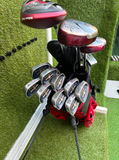 Wilson ProStaff Oversize Irons, Wilson Staff D300 Driver, Wilson Deep Red Woods & Wilson Stand Bag
