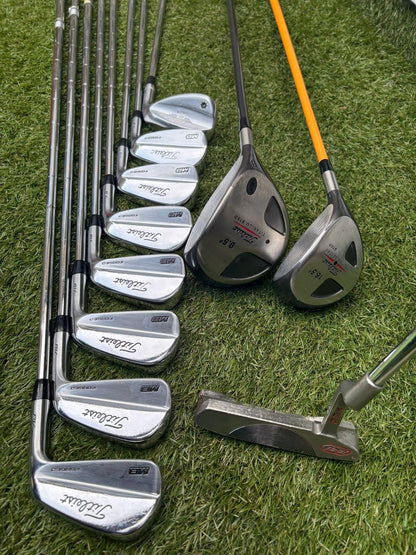 Titleist MB Forged 690 Full Golf Set + Vokey SM7 + Yes! Callie Putter + Motocaddy Leather Cart Bag £524.00