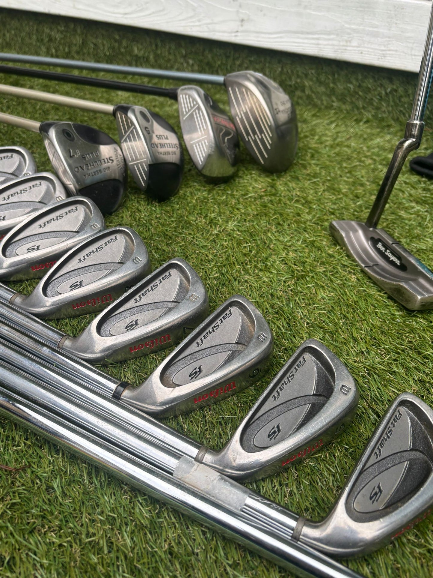 Callaway Big Bertha Woods + Wilson FatShaft Irons + Stand Bag (14 Clubs)