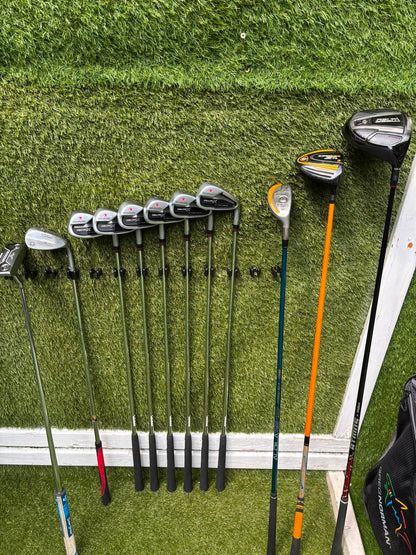 Benross Delta X Irons, Delta Driver, Adams Idea Pro Hybrid, Mizuno M-Craft IV, Vokey SM6 & Greg Norman Cart Bag