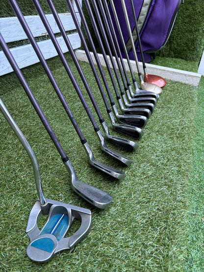 Yonex Super ADX 400 Ladies Golf Set with TaylorMade Burner Woods & PING Bag