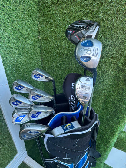 Ben Sayers M7 Golf Set with MacGregor MacTec X Driver, RAM Hybrid & John Letters Stand Bag