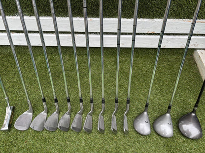 Nicklaus Linear Dynamics Golf Set with Snake Eyes Maraging Steel Driver, Matching Woods & Stand Bag