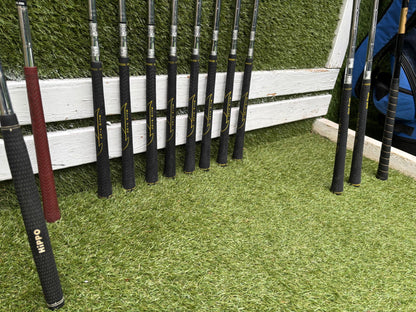 Nicklaus Linear Dynamics Golf Set with Snake Eyes Maraging Steel Driver, Matching Woods & Stand Bag