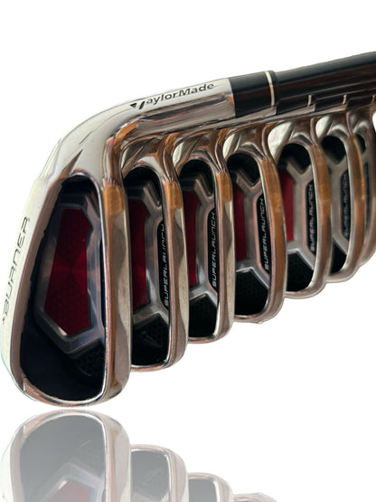 Taylormade Burner Superlaunch Irons 5-PW & Gap Wedge Graphite Stiff Shafts R/H Fast Delivery