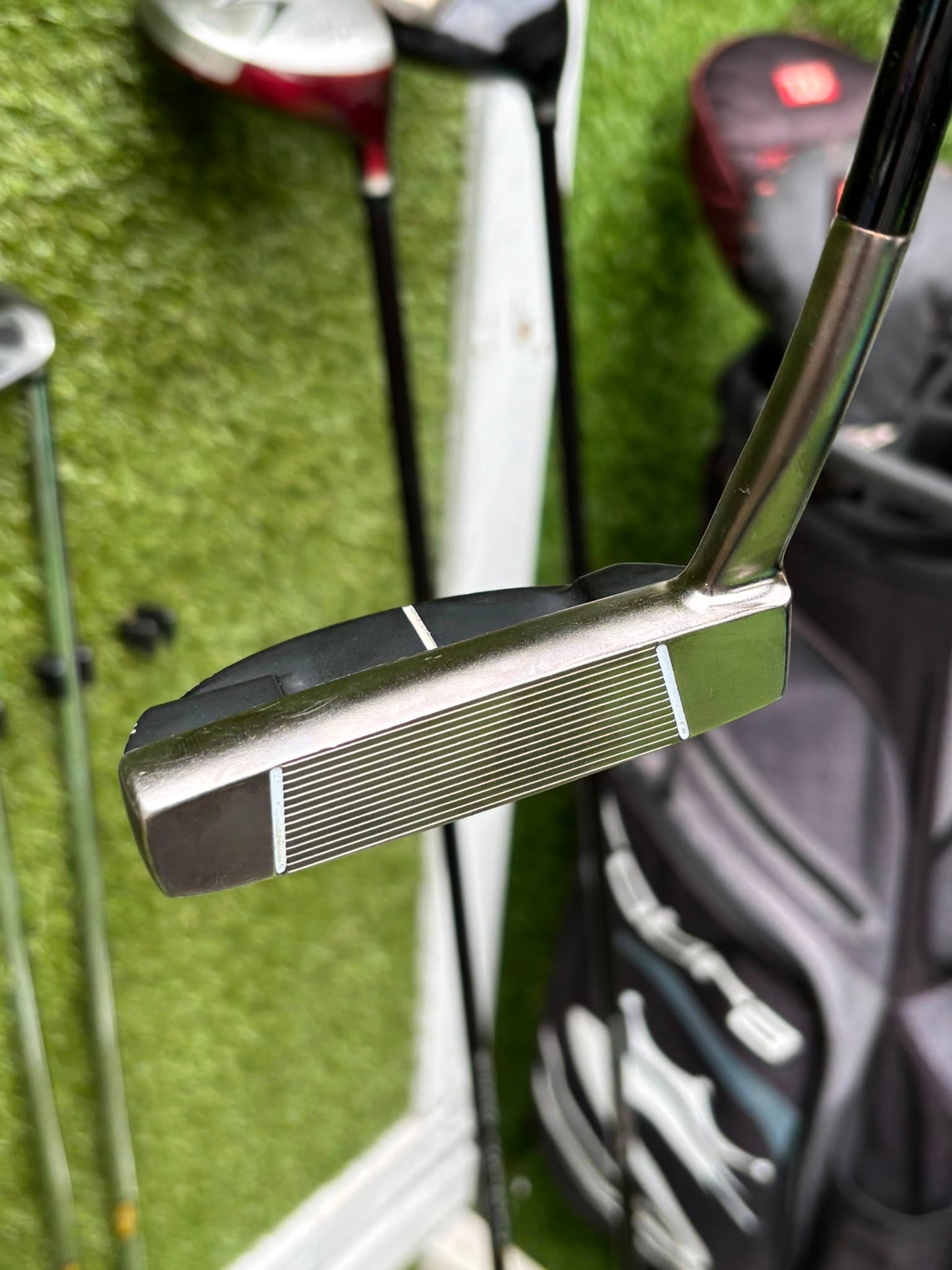 Wilson FatShaft Irons, Wilson Deep Red Driver, Wilson Deep Red 1 Wood, Benross MDX Tribe Putter & Cobra Cart Bag