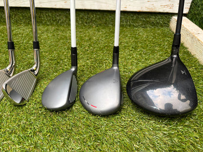 New Wilson Staff D7 Irons, Titleist Driver, Callaway Wood & Hybrid, New Wilson Infinite Putter Titleist Waterproof Cart Bag