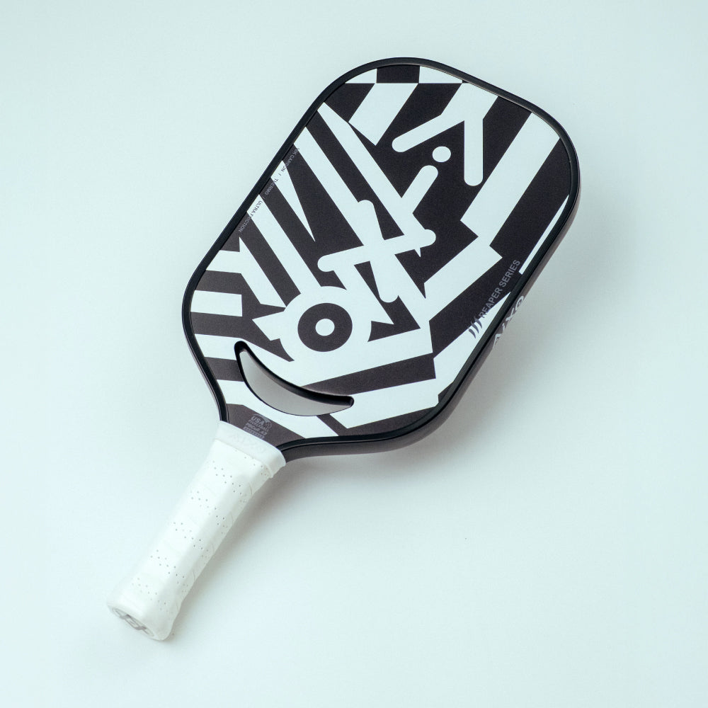 Aixo P14C Reaper Series Chaos Camo 18K Raw Carbon Pickleball Padel