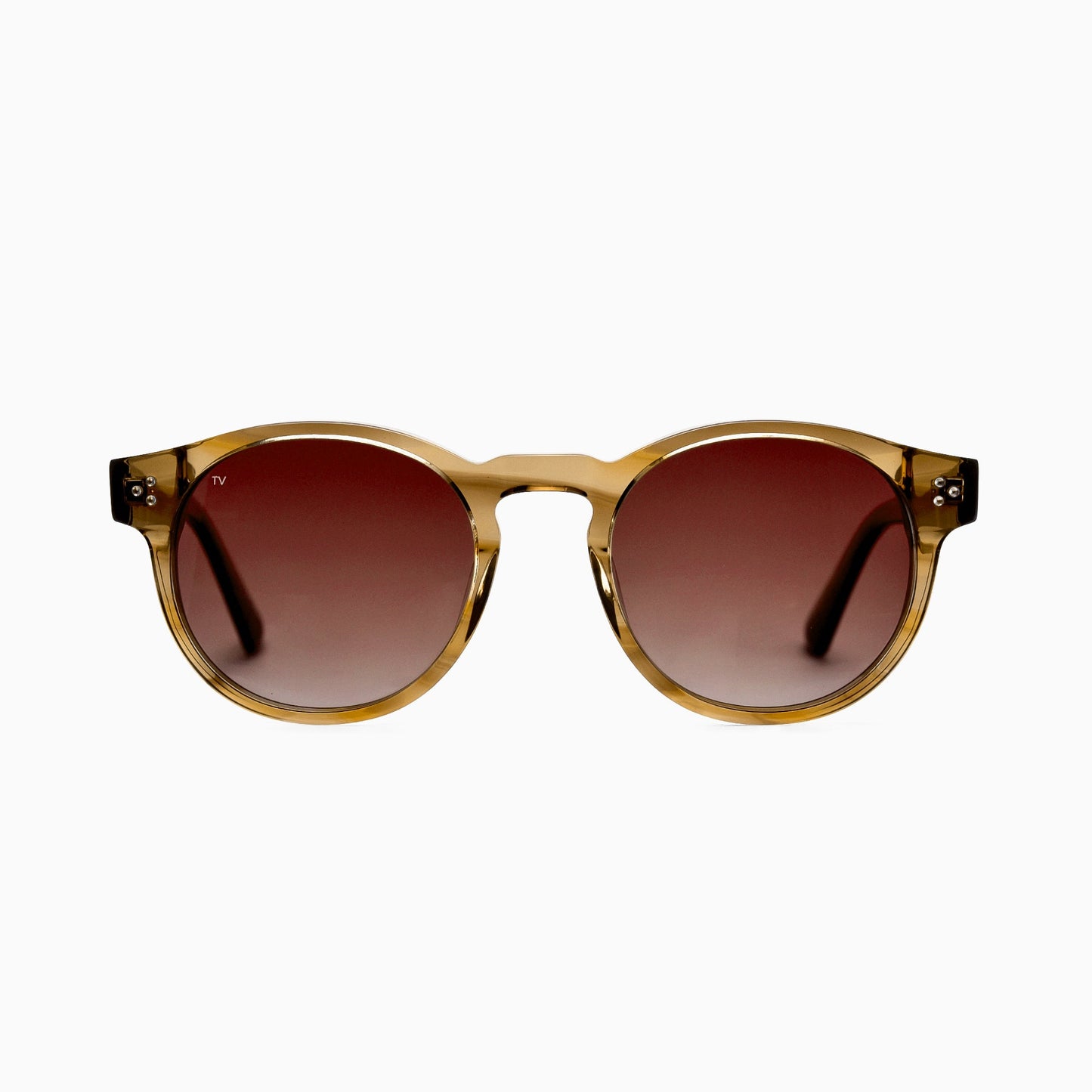 ALBA Polarised Sunglasses, Unisex, Crystal Brown, Brown Gradient by TrueVivid