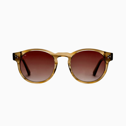 ALBA Polarised Sunglasses, Unisex, Crystal Brown, Brown Gradient by TrueVivid