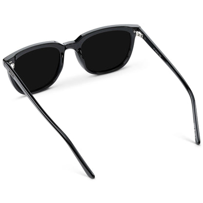 ABNER Unisex Polarized Sunglasses in Triple Black by WMP Eyewear