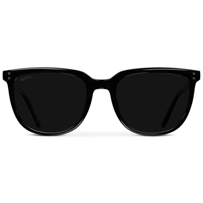ABNER Unisex Polarized Sunglasses in Triple Black by WMP Eyewear