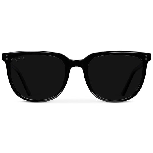 Lunettes de soleil polarisées unisexes ABNER en triple noir par WMP Eyewear