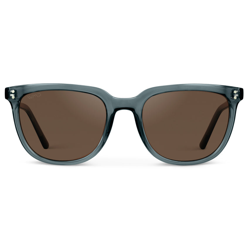 ABNER Unisex Polarized Sunglasses in Crystal Stone Blue by WMP Eyewear