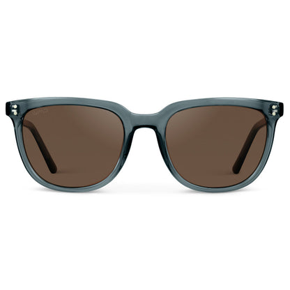 ABNER Unisex Polarized Sunglasses in Crystal Stone Blue by WMP Eyewear