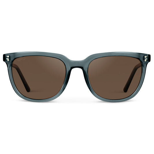 ABNER Unisex Polarized Sunglasses in Crystal Stone Blue by WMP Eyewear