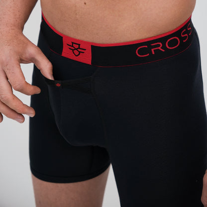 Aero Pro 9" Boxers - Black / Red