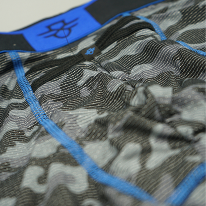 Aero Pro 9" Boxers - Camo / Royal Blue