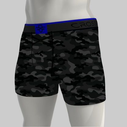Aero Pro 7" Boxers - Camo / Royal Blue