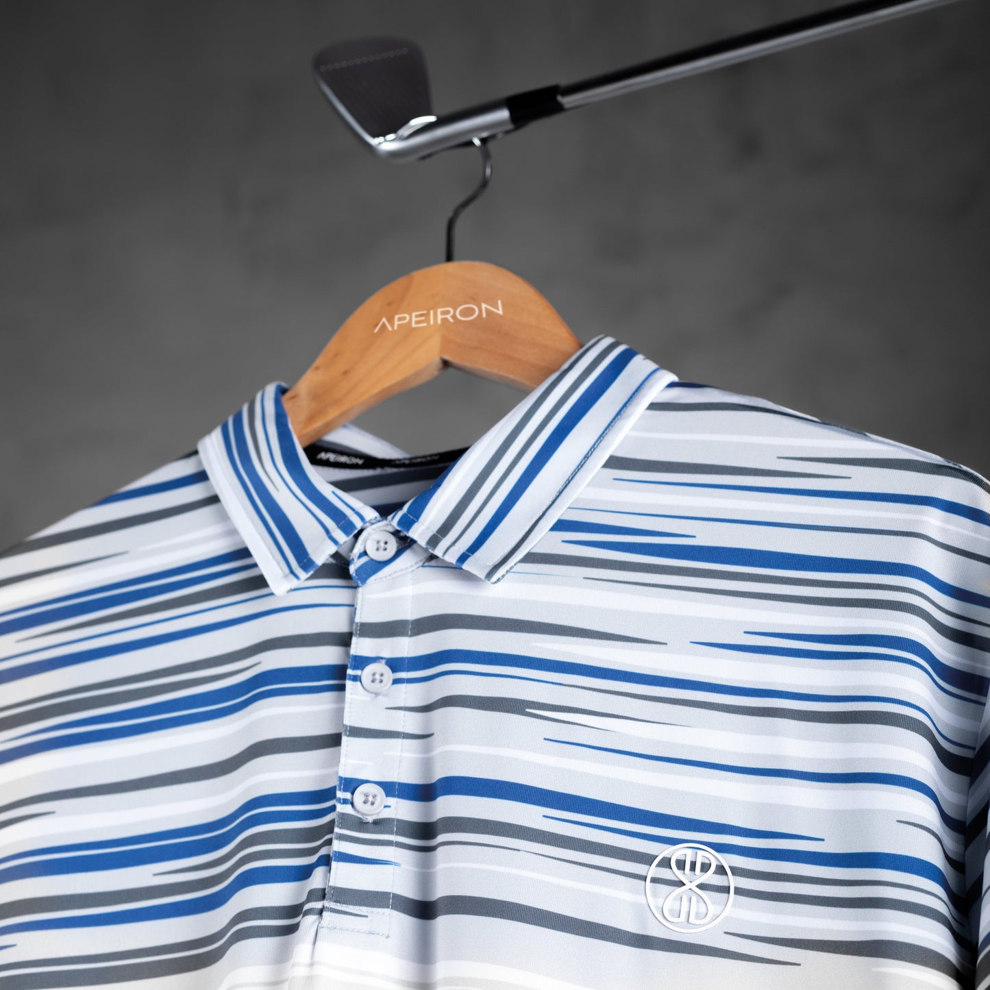 Ethos Grey Horizon Men's Golf Polo Shirt
