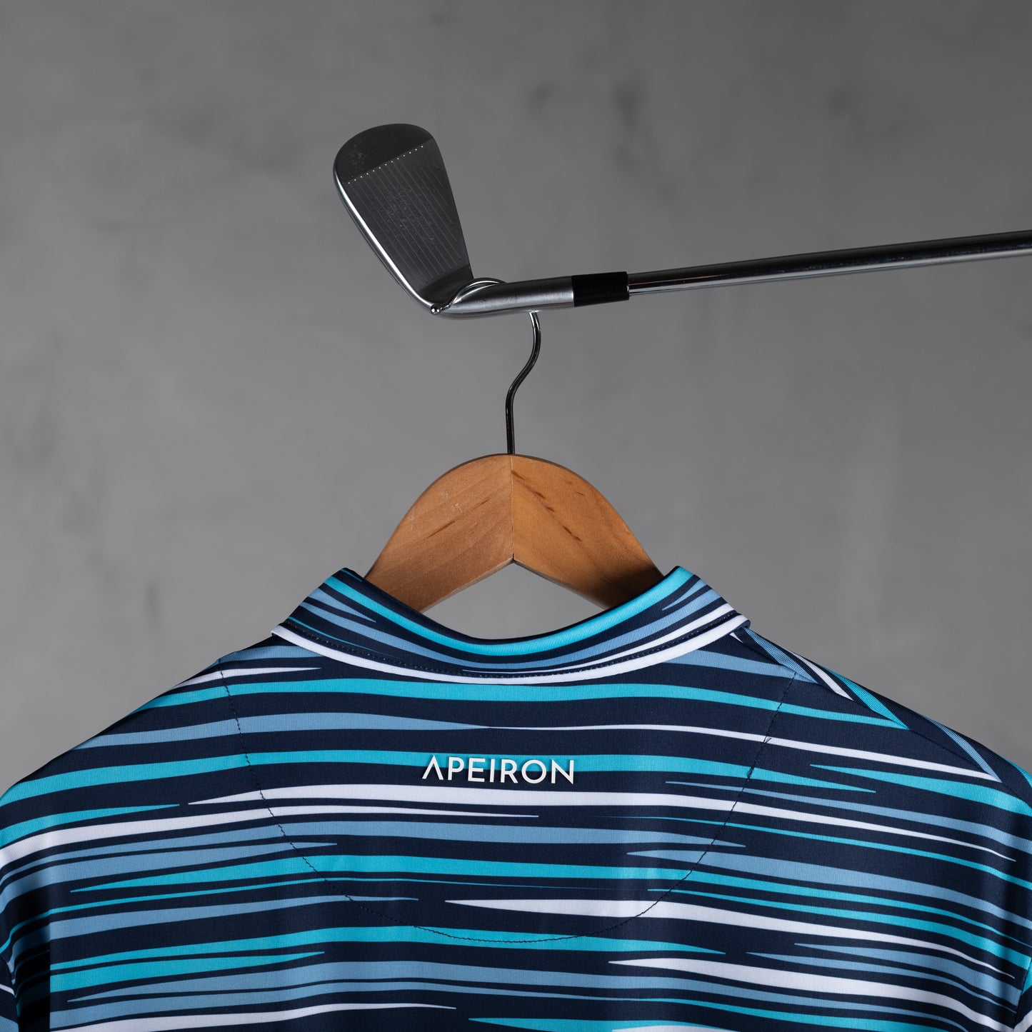Ethos Blue Wave Men's Golf Polo Shirt