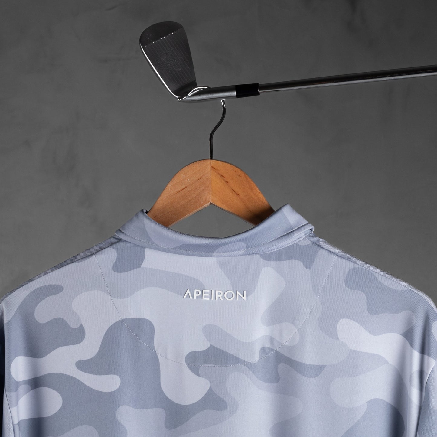 Aether Shadow Grey Men's Golf Polo Shirt