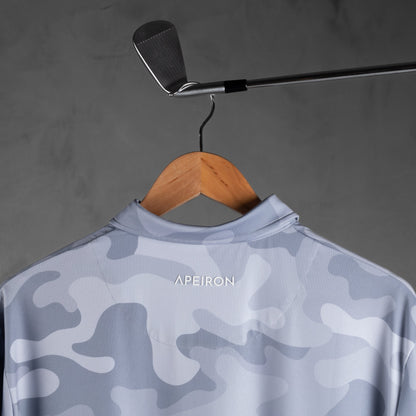 Aether Shadow Grey Men's Golf Polo Shirt