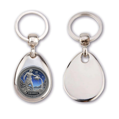 Personalized Zodiac Sign Key Ring – Astrology Gift Idea