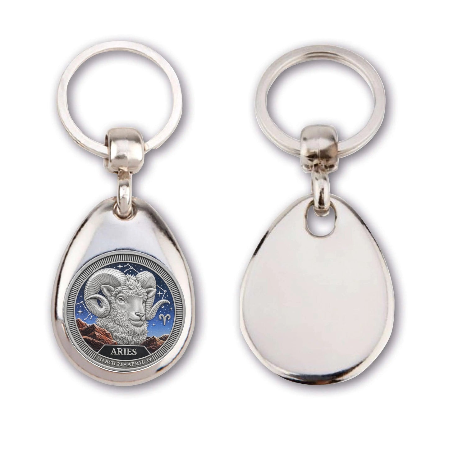 Personalized Zodiac Sign Key Ring – Astrology Gift Idea