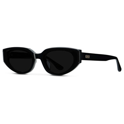 ASTRA Women's Cat-Eye Sunglasses in Triple Black by WMP Eyewear