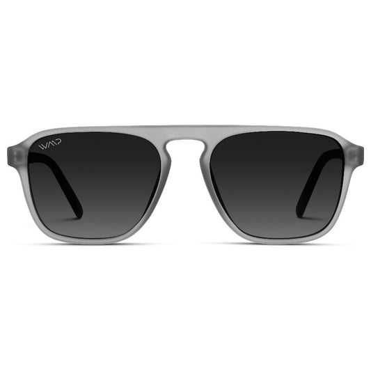 EMERSON Unisex Square Aviator Sunglasses in Moonrock Grey by WMP Eyewear