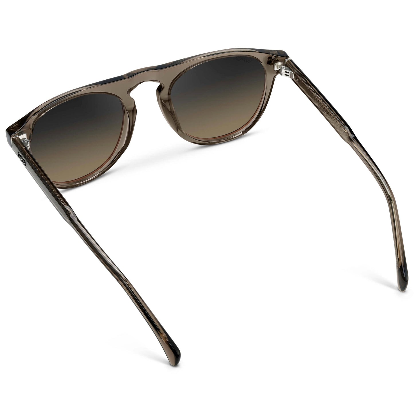 AXEL Men's Rounded Aviator Sunglasses in Crystal Gunmetal by WMP Eyewear UK