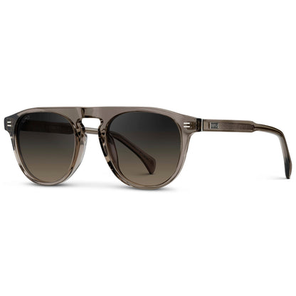 AXEL Men's Rounded Aviator Sunglasses in Crystal Gunmetal by WMP Eyewear UK