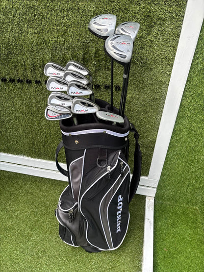 Dunlop MAX Complete Golf Set – 420cc Titanium Driver, Matching Irons & Dunlop Bag