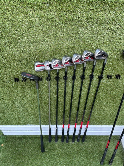 🔥 Wilson 1200 Plus Irons (5–SW) + Driver / 3 Wood / Hybrid + Cleveland Wedge + Waterproof Sun Mountain Bag