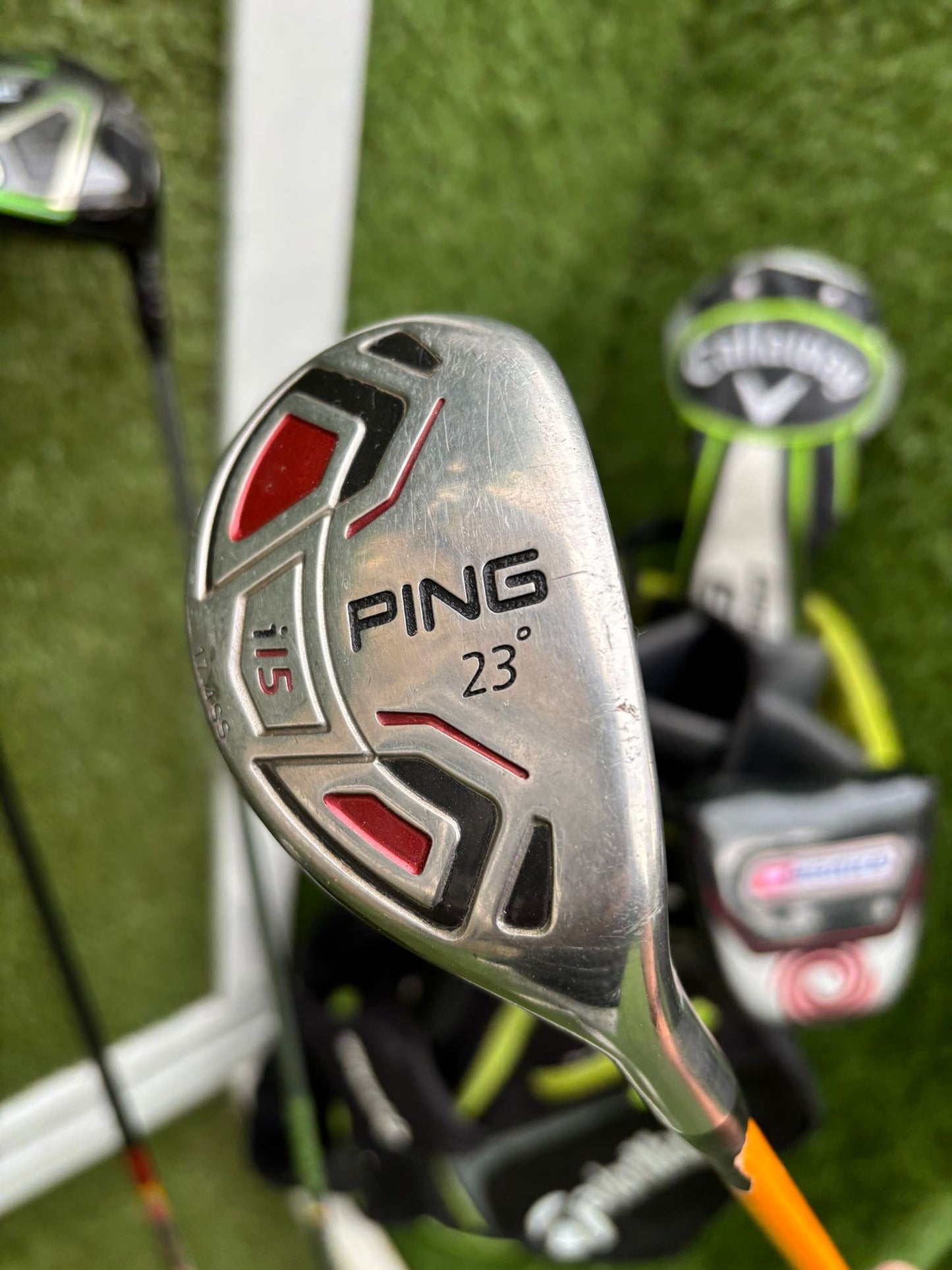 Callaway GBB Epic Adjustable Driver + TaylorMade Burner Irons (4–SW) + Ping i15 Hybrid + r7 Draw 5 Wood + Odyssey Marxman Putter
