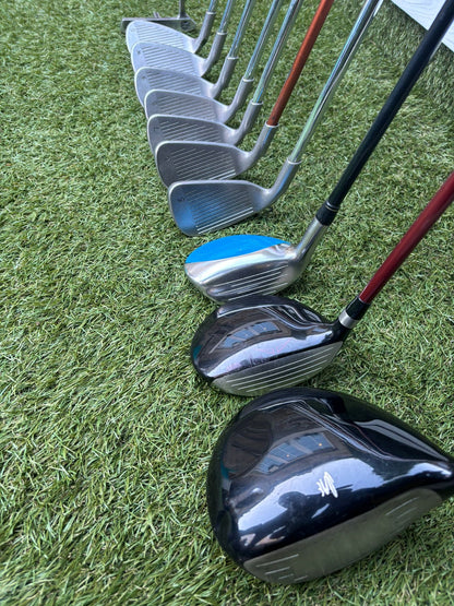 🔥 Ping G10 Irons (5–SW) + Cobra Driver + Ping G15 3 Wood + TaylorMade Hybrid + PowaKaddy Dri Waterproof Bag