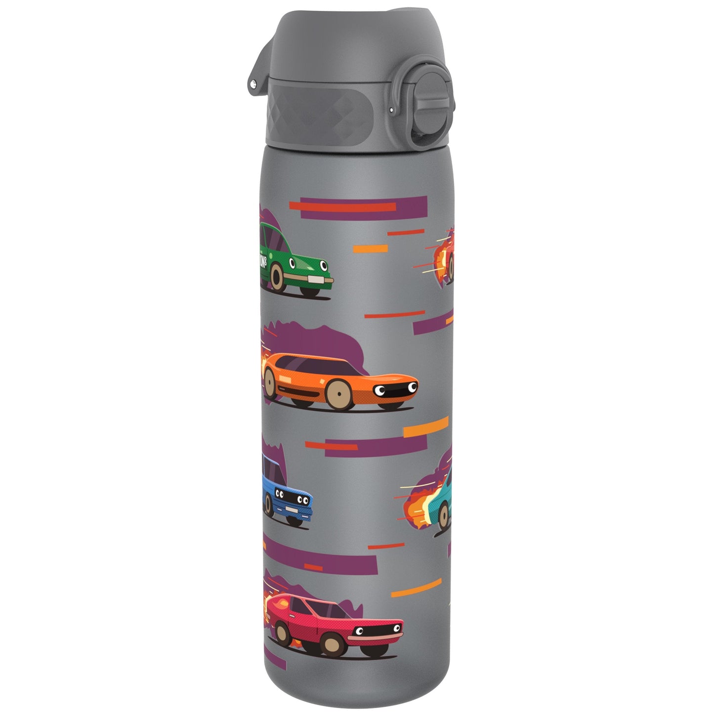 Leak Proof Slim Water Bottle, Recyclon, Sport Cars, 500ml (18oz)