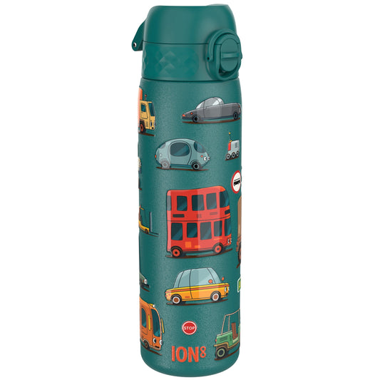 Leak Proof Slim Water Bottle, Stainless Steel, Automobiles, 600ml (20oz)
