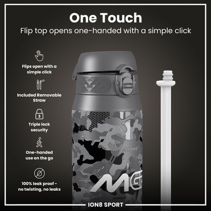 MotoGP x ION8 Insulated Steel Water Bottle, MotoGP Camouflage, 750ml (24oz)