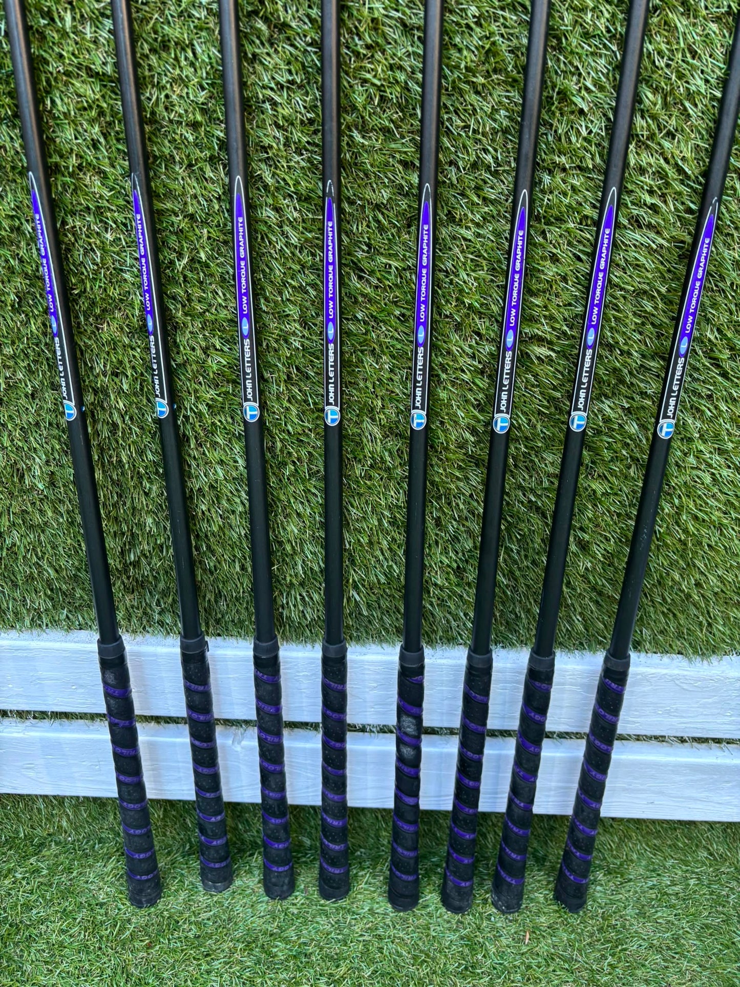 John Letters Graphite Irons, TaylorMade Driver, TaylorMade r7 Wood, EZROLL Putter & Nike Stand Bag