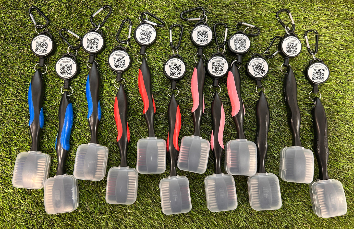 Personalised Golf Brush with retractable spike