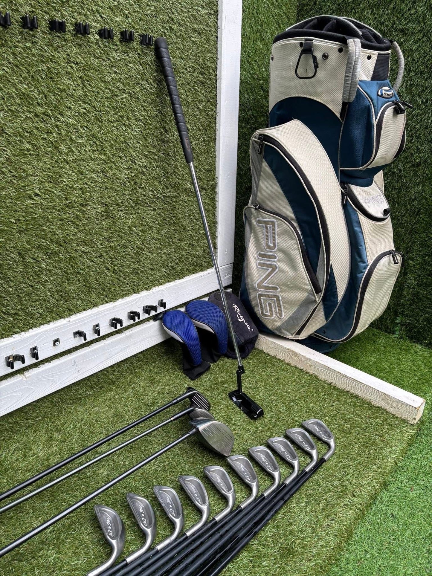 PING Eye 2 Full Set (White Dot • 1-SW + Woods + Hybrid + Putter + Bag)