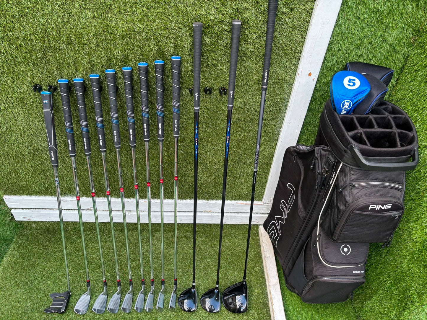 Ben Hogan Apex Edge Pro Forged Golf Set | Cobra FLY-XL Driver | Rife RG7 Putter | PING Traverse Cart Bag