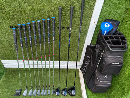 Ben Hogan Apex Edge Pro Forged Golf Set | Cobra FLY-XL Driver | Rife RG7 Putter | PING Traverse Cart Bag