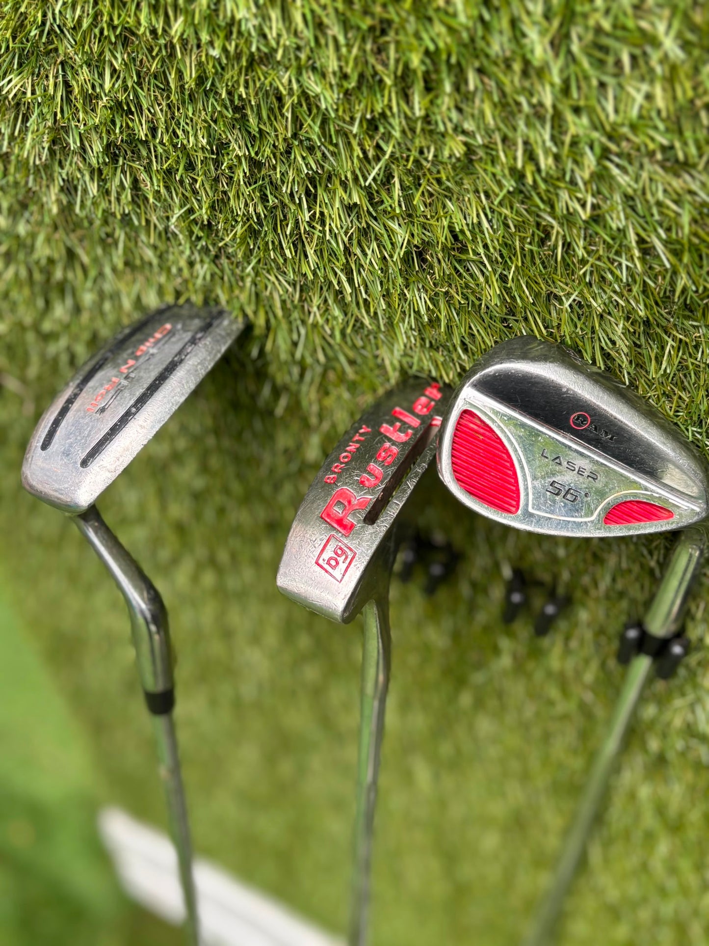RAM Laser Hybrid Iron Set with GX7 Driver Wood, Steelhead Plus Woods & Powakaddy Bag