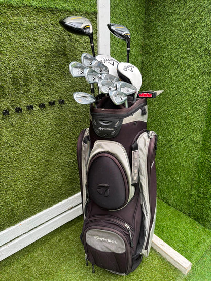 Callaway X Forged Irons, Callaway Warbird Woods, Cleveland CG16 Wedge & TaylorMade Cart Bag