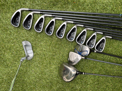 John Letters Trilogy T5 Graphite Iron Set + Woods & Motocaddy Bag