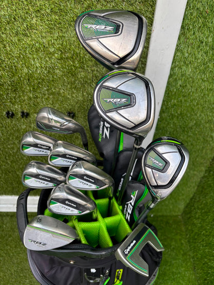 TaylorMade RBZ SpeedLite Complete Golf Set, Matching Woods, Irons & Cart Bag